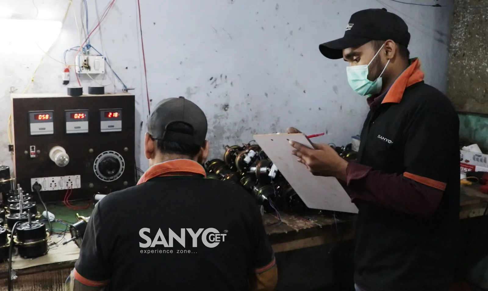 Motor testing bench