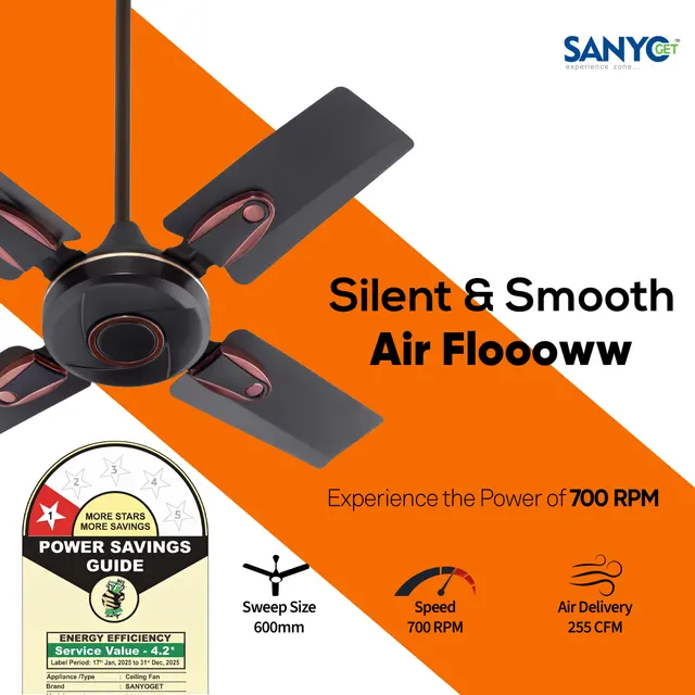SanyoGet Mini Bruno Ceiling Fan image 2