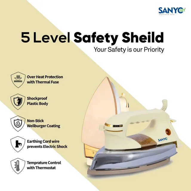 SanyoGet Plancha Dry Iron image 2
